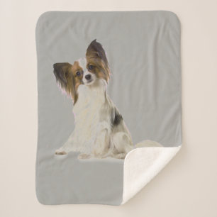 Cobertor Sherpa Papillon Dog
