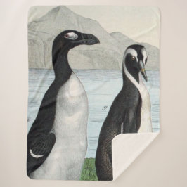 Cobertor Sherpa Par de Pinguins - Toalha de Praia