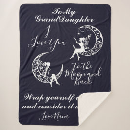 Cobertor Sherpa Para a Lua e para trás