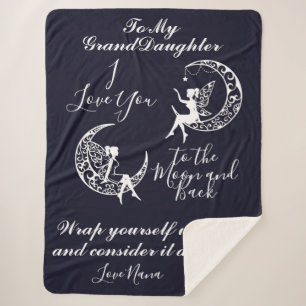 Cobertor Sherpa Para a Lua e para trás