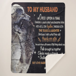 Cobertor Sherpa Para o meu marido Design | Citações De Amor Para M