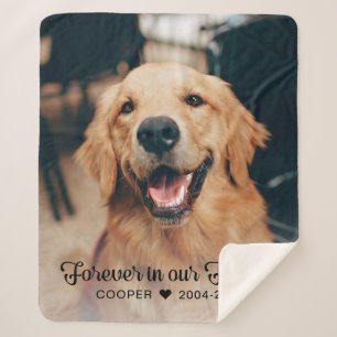 Cobertor Sherpa Para sempre em nosso Memorial de Pet Memorial