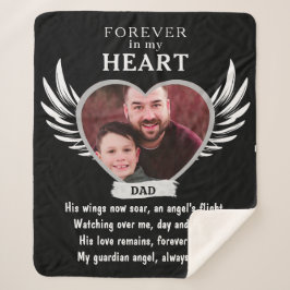 Cobertor Sherpa Para Sempre Em Nossos Corações Anjo Memorial Mante