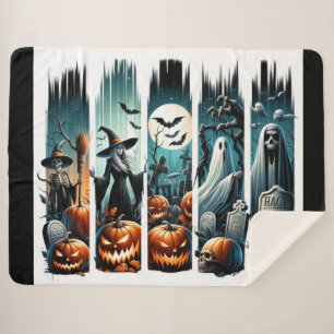 Cobertor Sherpa Parada de Cemitério - Uma Noite de Sombras