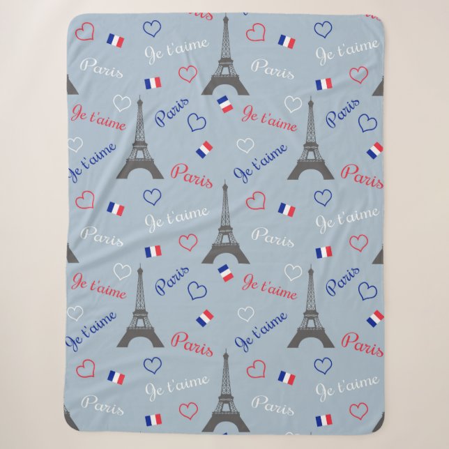 Cobertor Sherpa Paris (Frente)