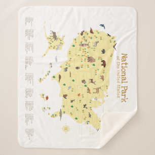 Cobertor Sherpa Parque Nacional Amarelo - Parque Florestal