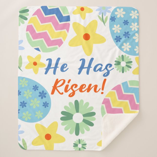 Cobertor Sherpa Páscoa Que Ele Riscou (Frente)