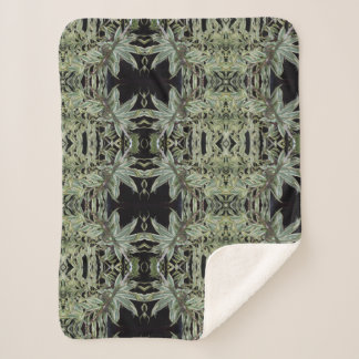 Cobertor Sherpa pássaro do zumbido em um ninho