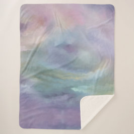 Cobertor Sherpa Pastas Whimsical | Dreamy Muted Rainbow Mottle