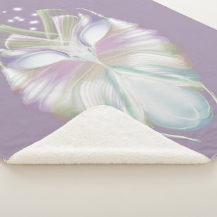 Cobertor Sherpa Pastel Purple Oracle Owl