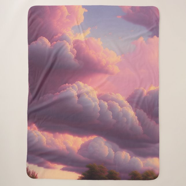Cobertor Sherpa Pastel Sky (Frente)