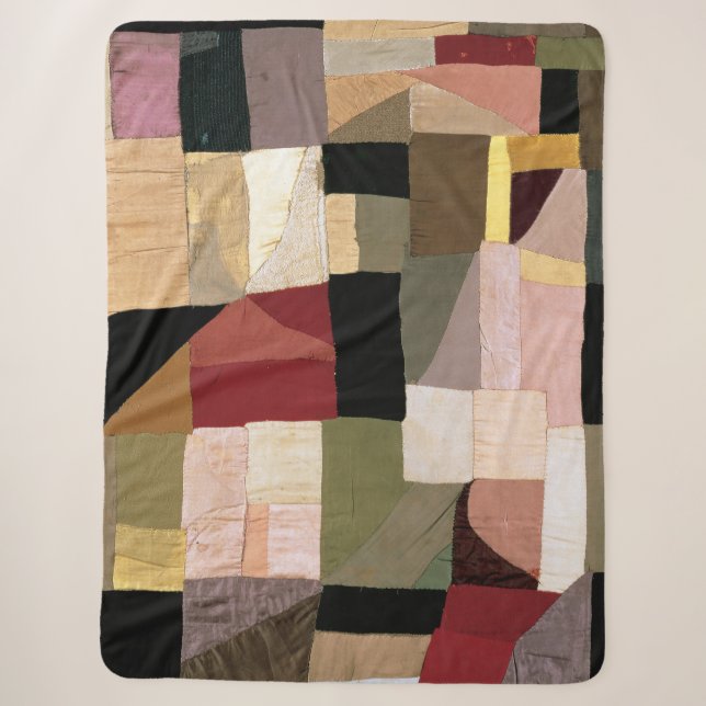 Cobertor Sherpa Patchwork (Berço do Filho) | Sonia Delaunay | (Frente)