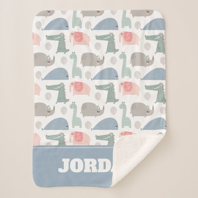 Cobertor Sherpa Patterno De Carroçaria Engraçado Com Rosto Engraça (Frente)