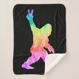 Cobertor Sherpa Pé Grande do Amor pela Paz