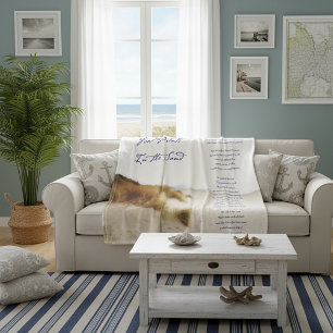 Cobertor Sherpa pegadas na areia