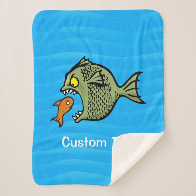 Cobertor Sherpa Peixe Bully (Frente)