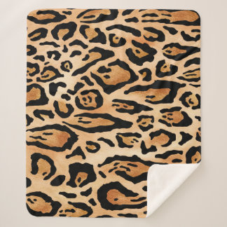Cobertor Sherpa Pele-Leopardo: Padrão Sem-Olho Eterno