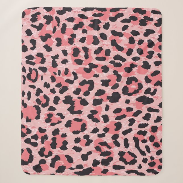 Cobertor Sherpa Pele-leopardo: textura perfeita da safra (Frente)