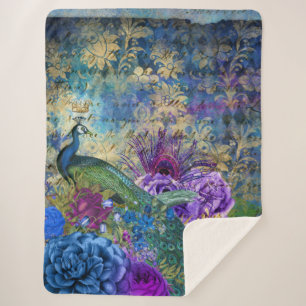 Cobertor Sherpa Penas de Pancos Pavões Trendy Blanket