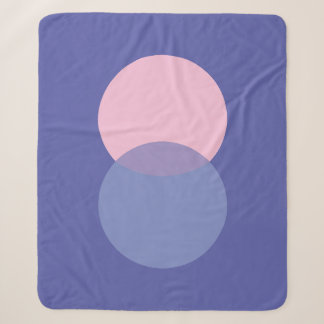 Cobertor Sherpa Periwinkle e rosa