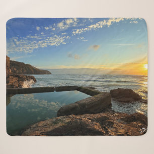 Cobertor Sherpa Perranporth Beach Piscina no Sunset
