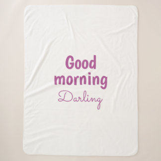 Cobertor Sherpa Personalizado Bom Dia Querida