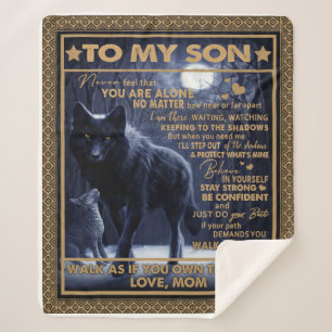 Cobertor Sherpa Personalizado Para Meu Filho, Presente De Aniversá