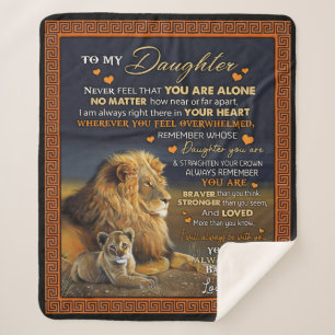 Cobertor Sherpa Personalizado Para Minha Filha Do Pai,