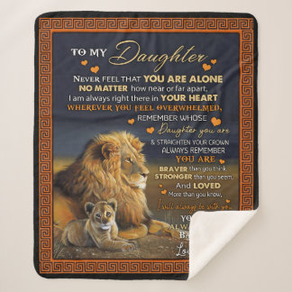 Cobertor Sherpa Personalizado Para Minha Filha Do Pai,