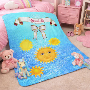 Cobertor Sherpa Personalizar Harpy Sun    SilhouetteName