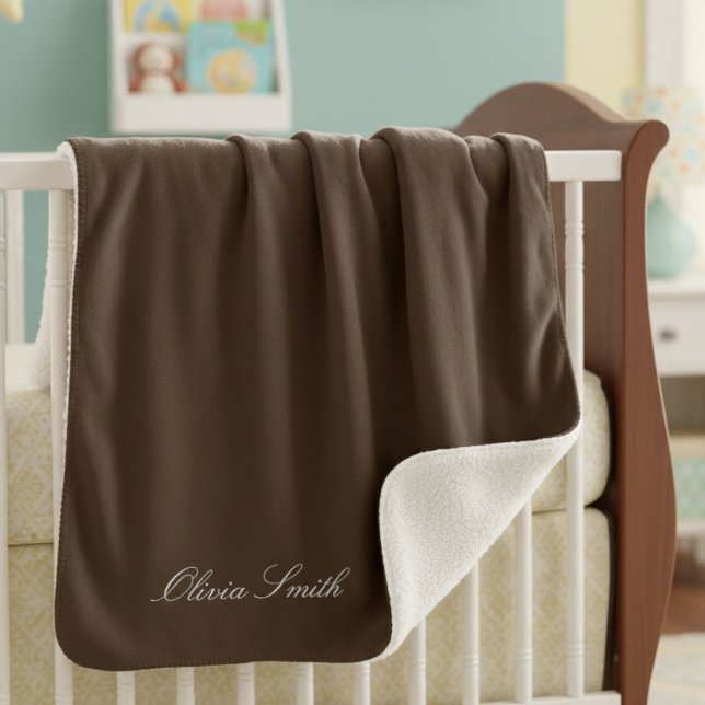 Cobertor Sherpa Personalized baby blanket with name (Criador carregado)
