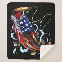 Pesca de Bass Pesca Peixe de Bandeira Americana Pe