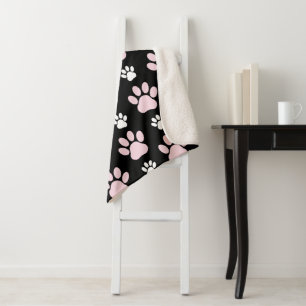 Cobertor Sherpa Pestanas, Patas Rosa, Patas Cachorros, Patas Anima