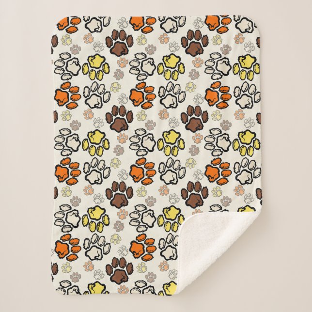 Cobertor Sherpa Pet de natureza elementar (Frente)