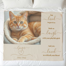 Pet Memorial Foto Sherpa Blanket