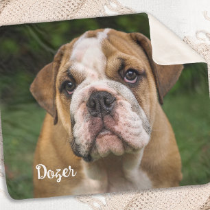 Cobertor Sherpa Pet Photo Memorial - Add Your Photo - Dog Photo