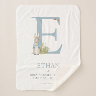 Cobertor Sherpa Peter Rabbit Carta Personalizada E