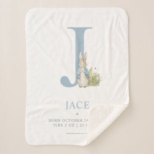 Cobertor Sherpa Peter Rabbit Carta Personalizada J