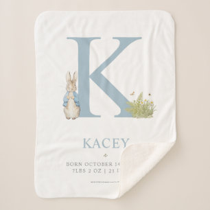 Cobertor Sherpa Peter Rabbit Carta Personalizada K