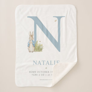 Cobertor Sherpa Peter Rabbit Carta Personalizada N
