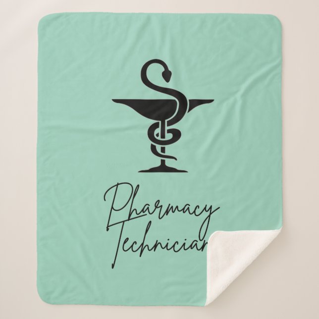 Cobertor Sherpa Pharmacy Technician Blanket (Frente)