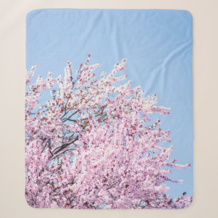 COBERTOR SHERPA PHOTO OF CHERRY BLOSSOM TREE