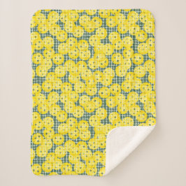 Cobertor Sherpa Pickleball é Vida - Amarelo no Verde