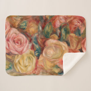 Cobertor Sherpa Pierre-Auguste Renoir - Rosas