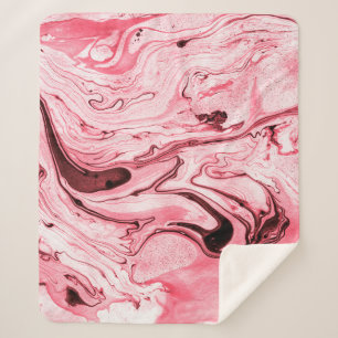 Cobertor Sherpa Pincel de água monocromático Abstrato, Futuristi v