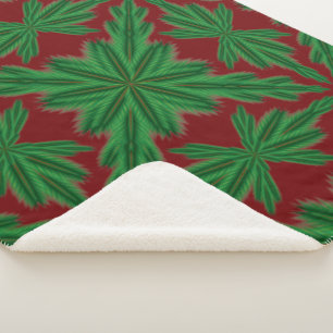 Cobertor Sherpa Pine Mandala Garnet Sherpa Blanket (3 Tamanhos)