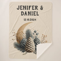 Pinecones e Crescent Moon Winter Love