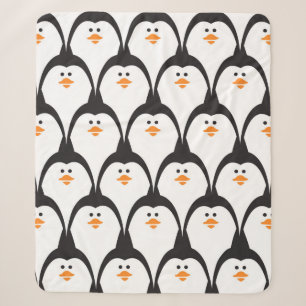 Cobertor Sherpa Pinguim sem soldadura.