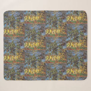 Cobertor Sherpa Pinheiros de Van Gogh - Arte Clássica de Jardim