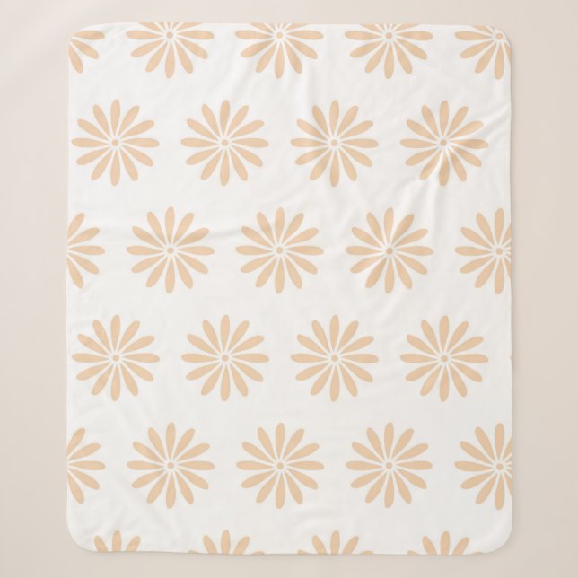 Cobertor Sherpa Pink flowers pattern. art,artwork,background,bloom (Frente)